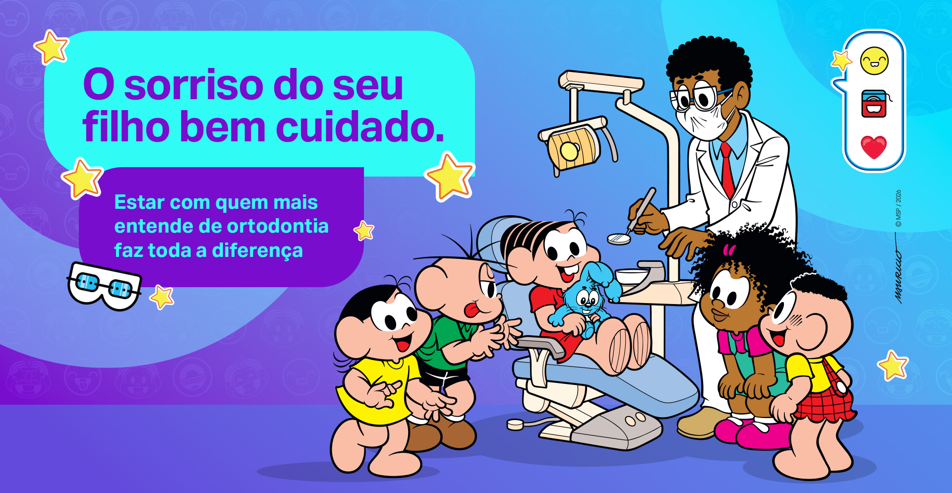 Ortodontia Infantil Turma da Mônica 1 BANNER TOPO